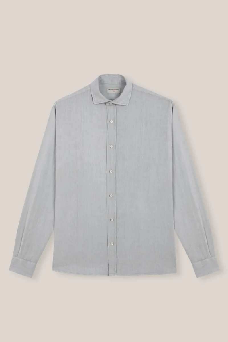 Camisa de Lino - Verde Claro - Imagen 2
