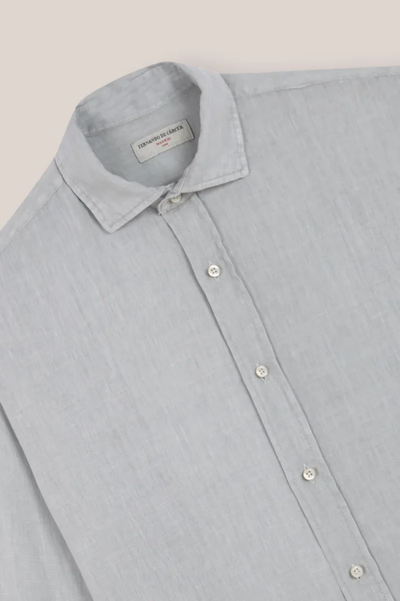 Camisa de Lino - Verde Claro - Imagen 3