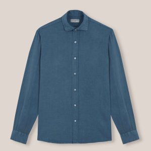 Camisa de Lino - Azul Petróleo