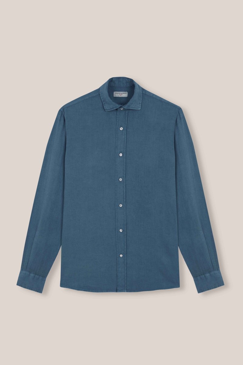 Camisa de Lino - Azul Petróleo