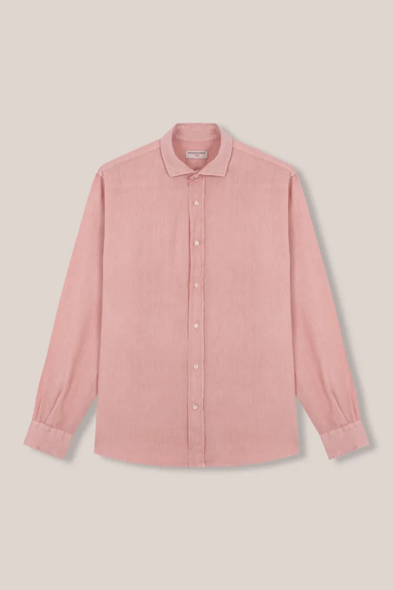 Camisa de Lino - Rosa Claro - Imagen 4