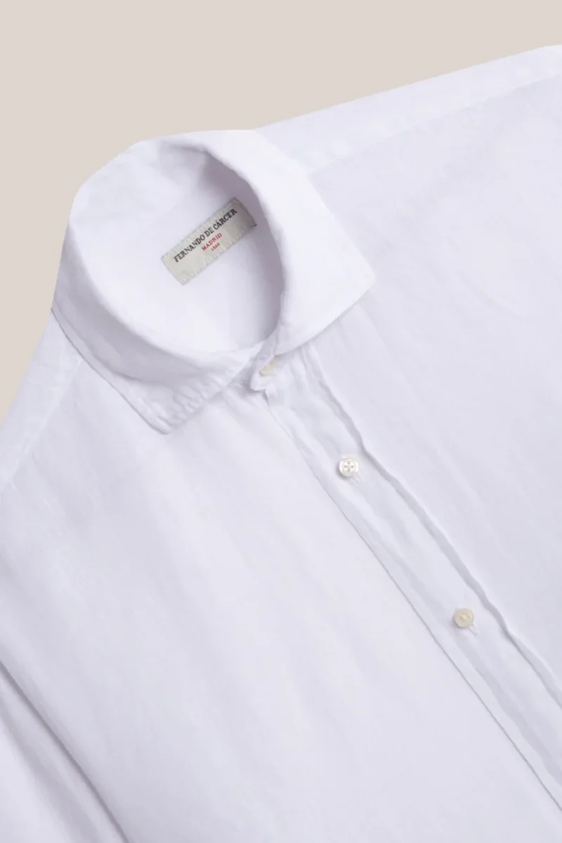 Camisa de Lino - Blanco - Imagen 5