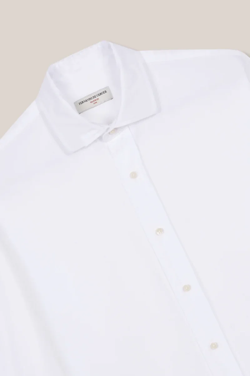 Camisa de Algodón - Oxford Blanca - Imagen 7