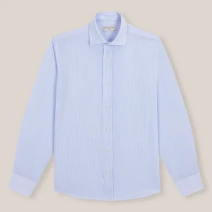 Camisa de Algodón - Rayas Azules Y Blancas