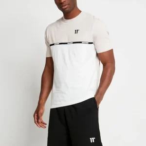 Camiseta 11 DEGREES CUT & SEW TAPED - Coconut / Stone