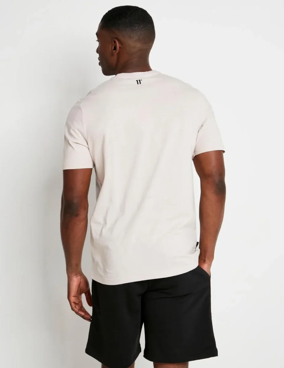 Camiseta 11 DEGREES CUT & SEW TAPED - Coconut / Stone - Imagen 3