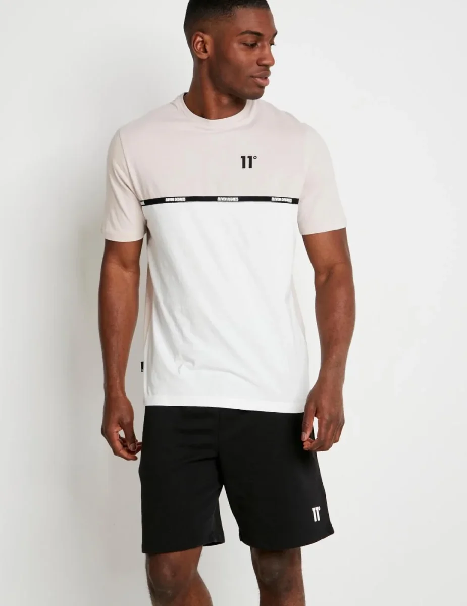 Camiseta 11 DEGREES CUT & SEW TAPED - Coconut / Stone - Imagen 4