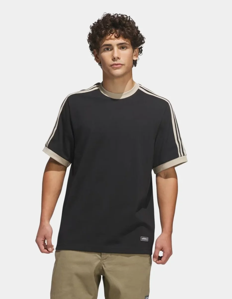 Camiseta ADIDAS FSBS RINGER - Black/Khaki Three - Imagen 2
