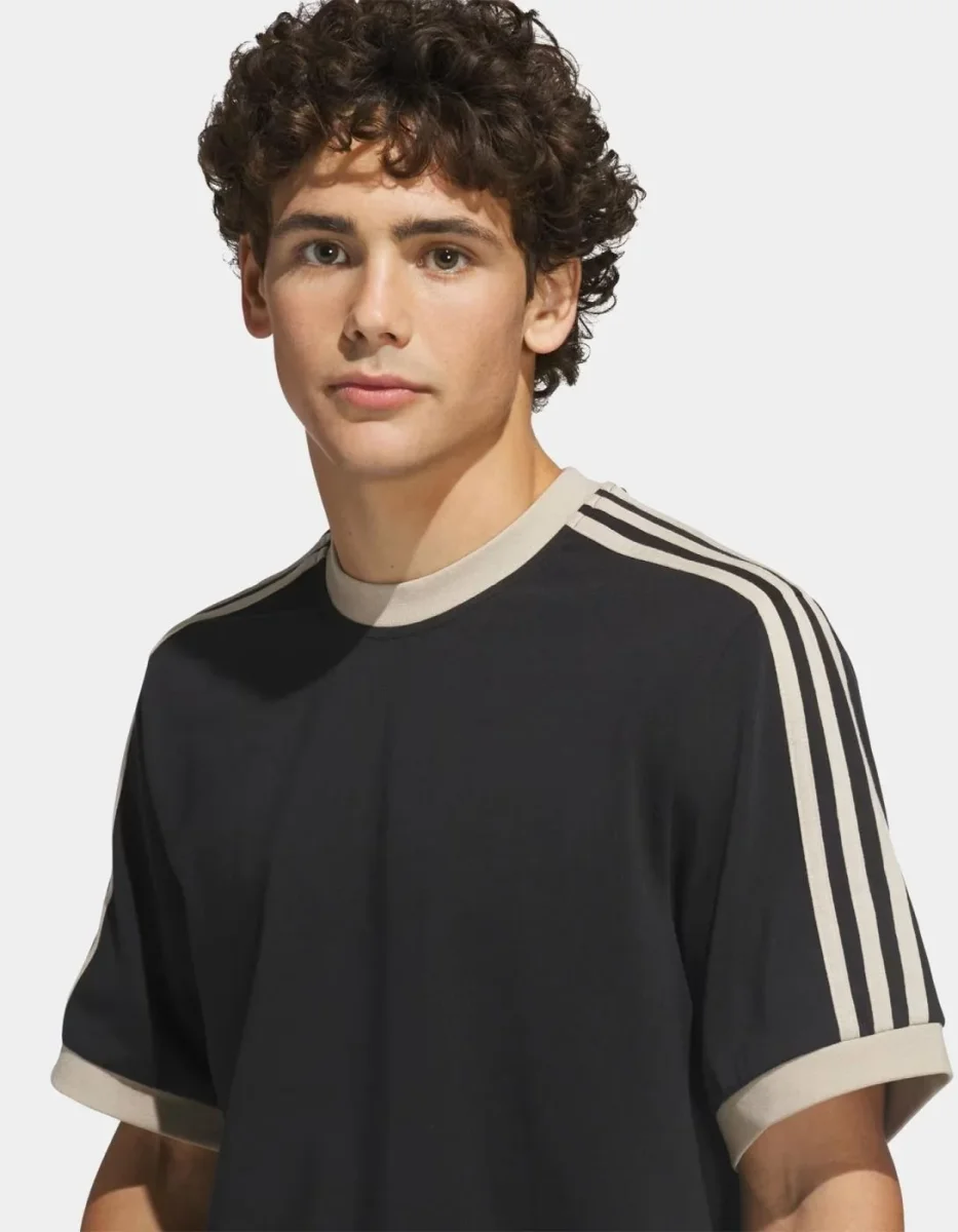 Camiseta ADIDAS FSBS RINGER - Black/Khaki Three - Imagen 4