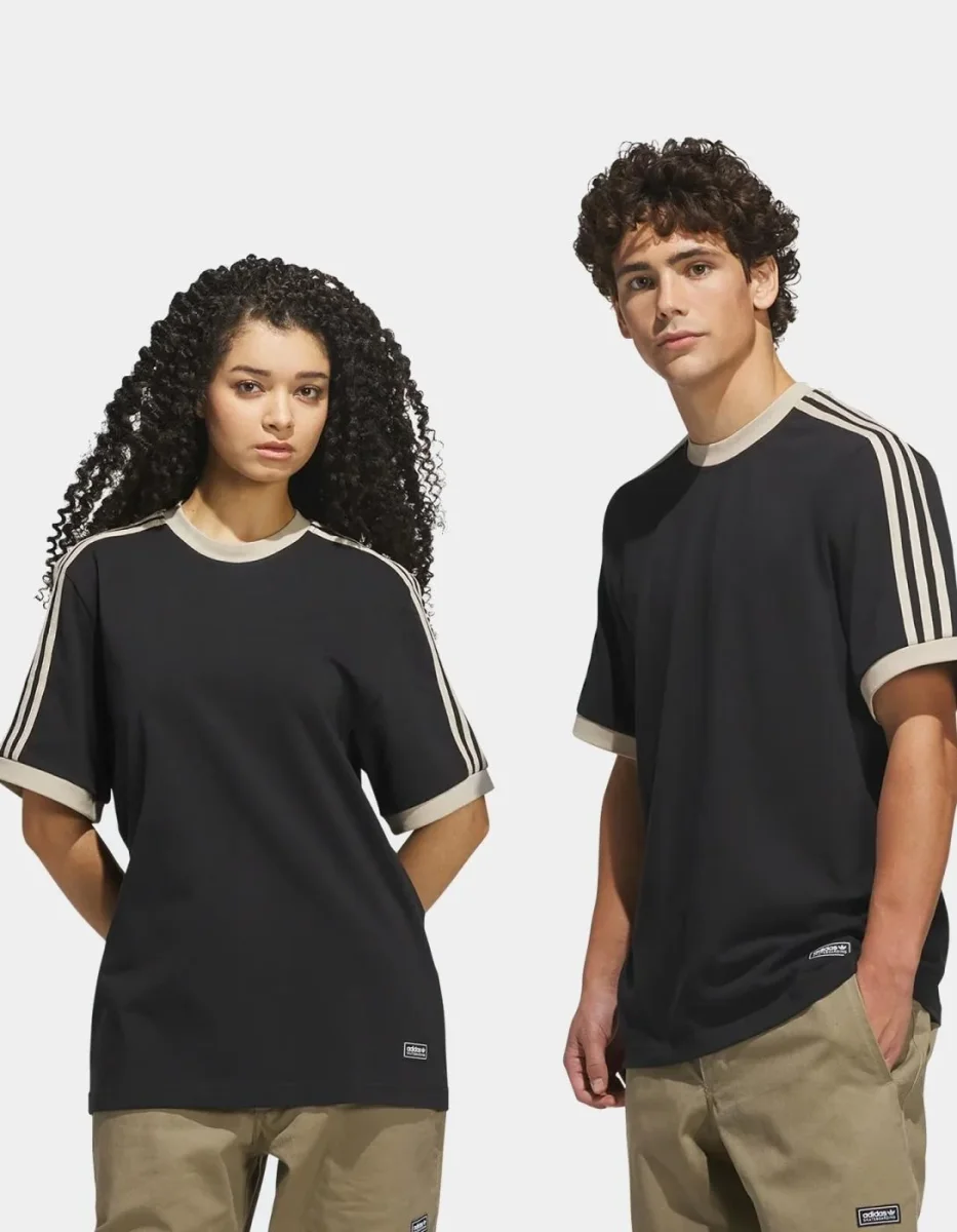 Camiseta ADIDAS FSBS RINGER - Black/Khaki Three - Imagen 5