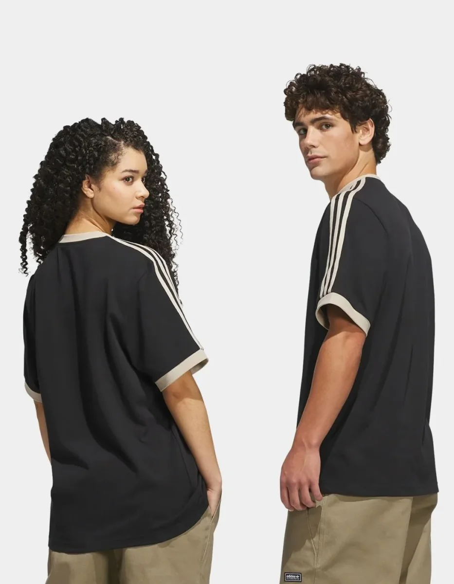 Camiseta ADIDAS FSBS RINGER - Black/Khaki Three - Imagen 6