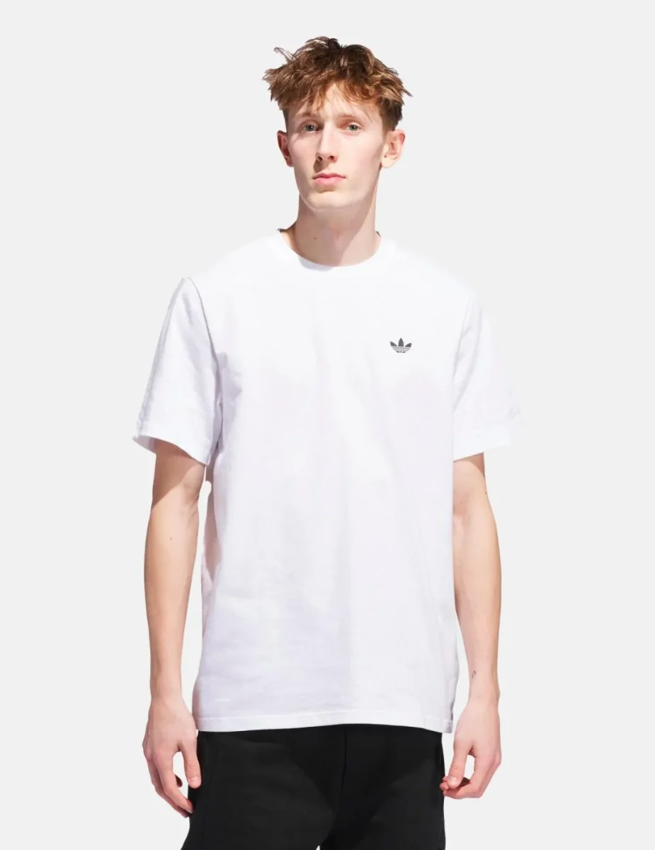 Camiseta ADIDAS SKATEBOARDING 4.0 LOGO - Whtie/Black - Imagen 2