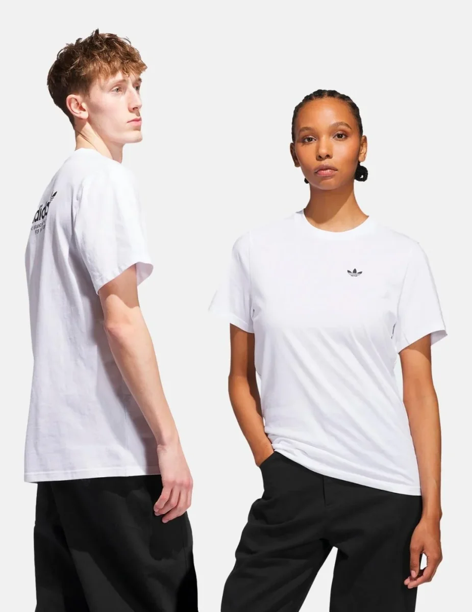 Camiseta ADIDAS SKATEBOARDING 4.0 LOGO - Whtie/Black - Imagen 4