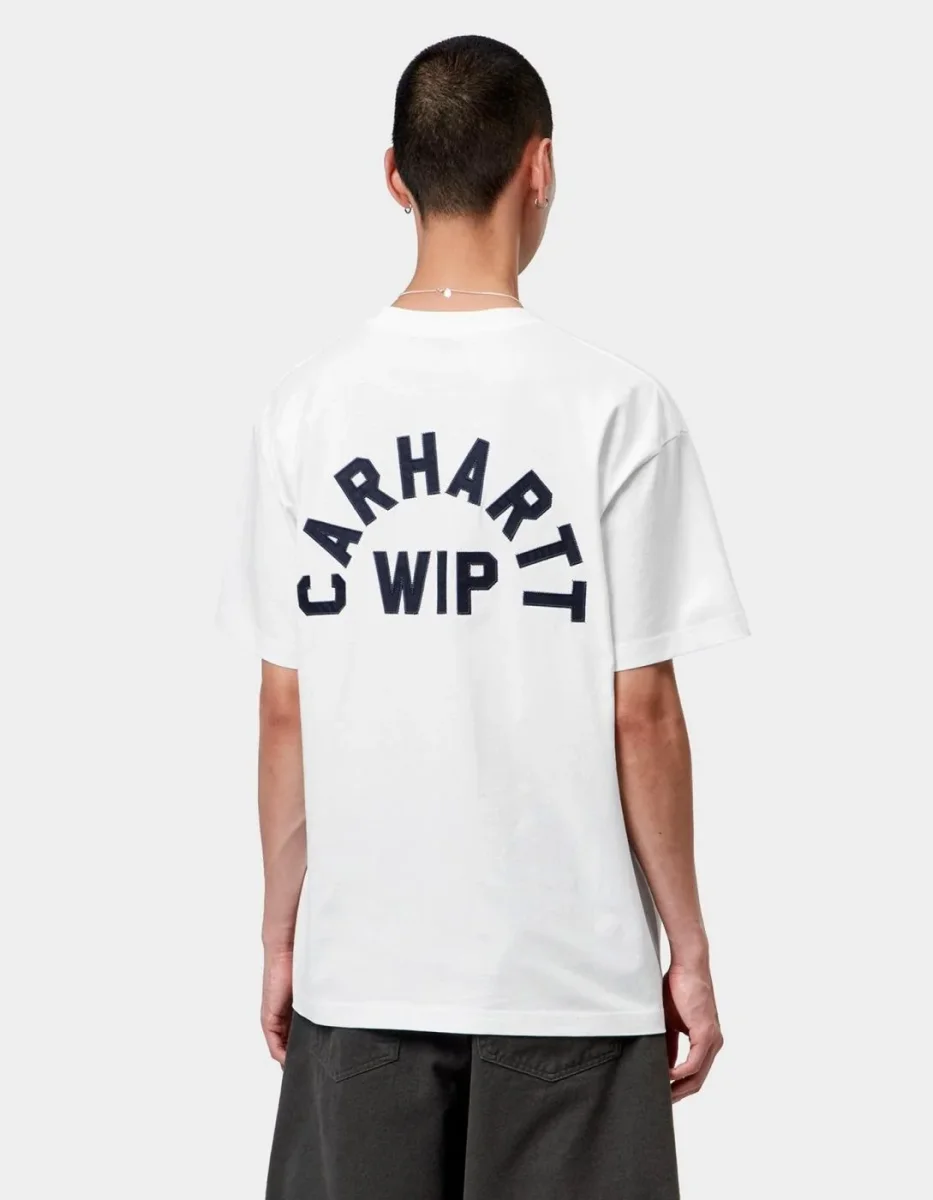 Camiseta CARHARTT WIP ARCH SCRIPT - White / Dark Navy - Imagen 3