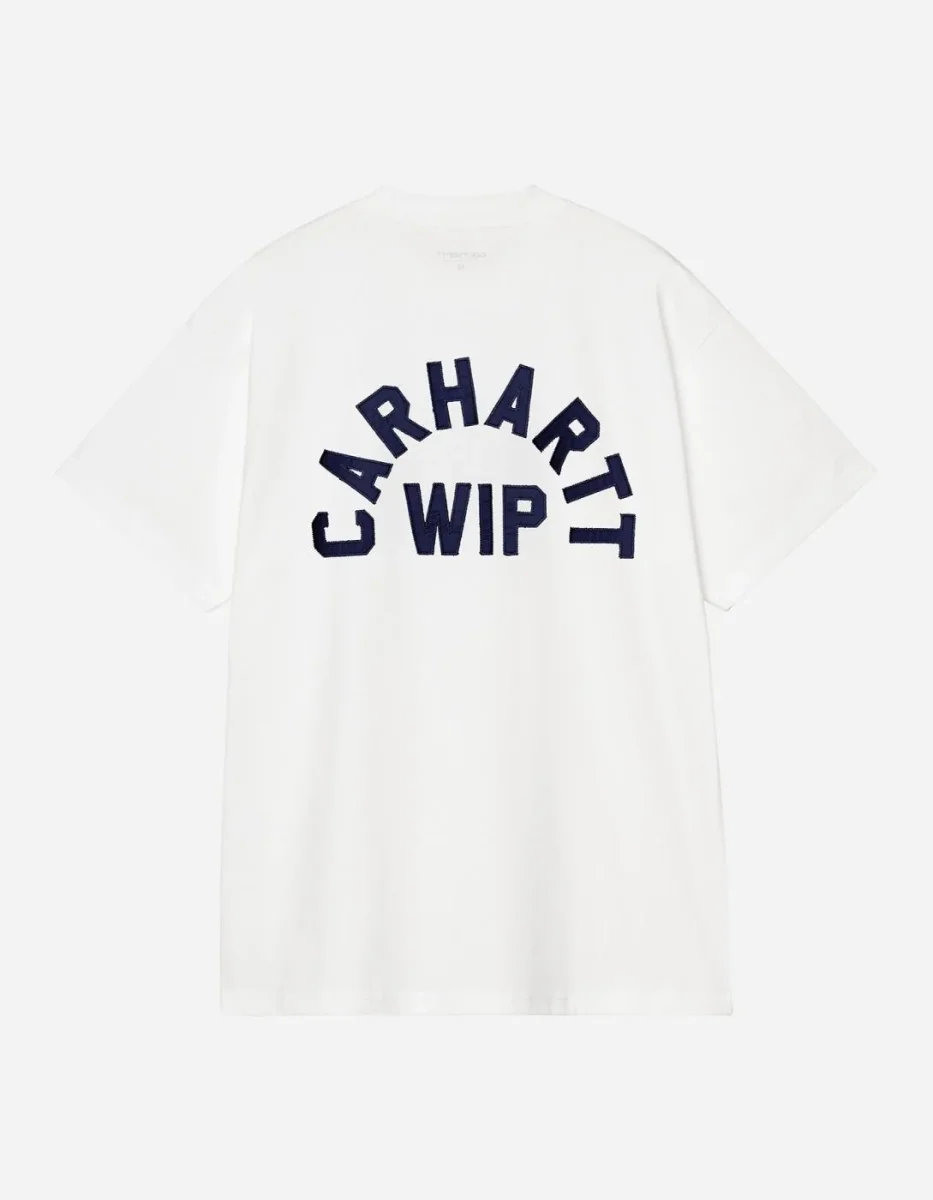 Camiseta CARHARTT WIP ARCH SCRIPT - White / Dark Navy - Imagen 4