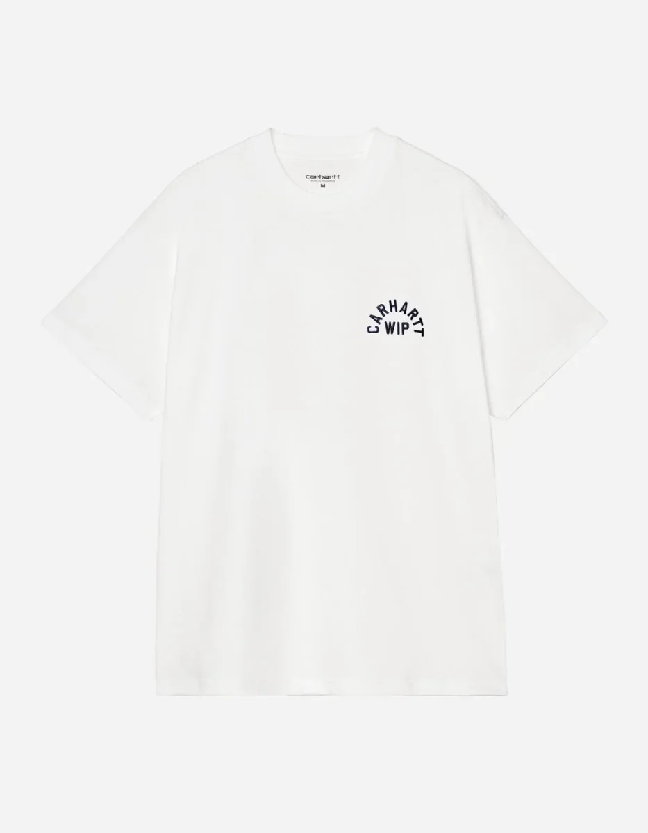 Camiseta CARHARTT WIP ARCH SCRIPT - White / Dark Navy - Imagen 5