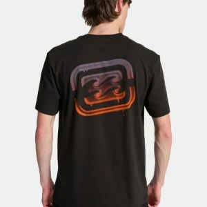 Camiseta BILLABONG CRAYON WAVE - Washed Black
