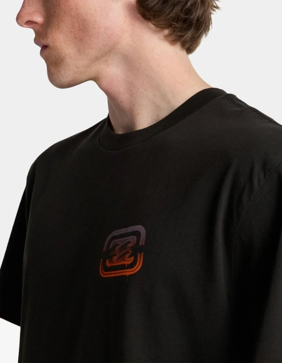 Camiseta BILLABONG CRAYON WAVE - Washed Black - Imagen 4