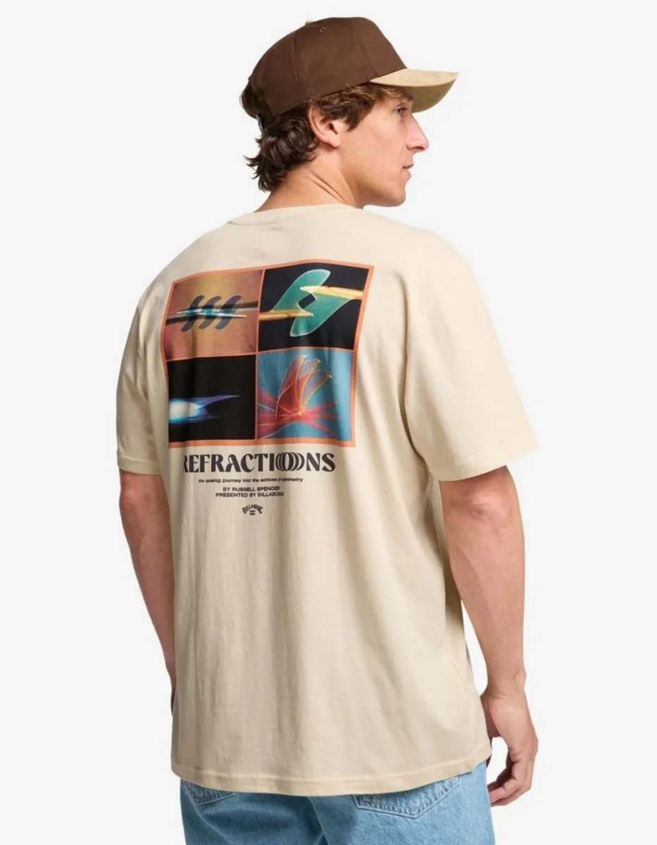 Camiseta billabong REFRACTIONS - Oyster Gray - Imagen 3