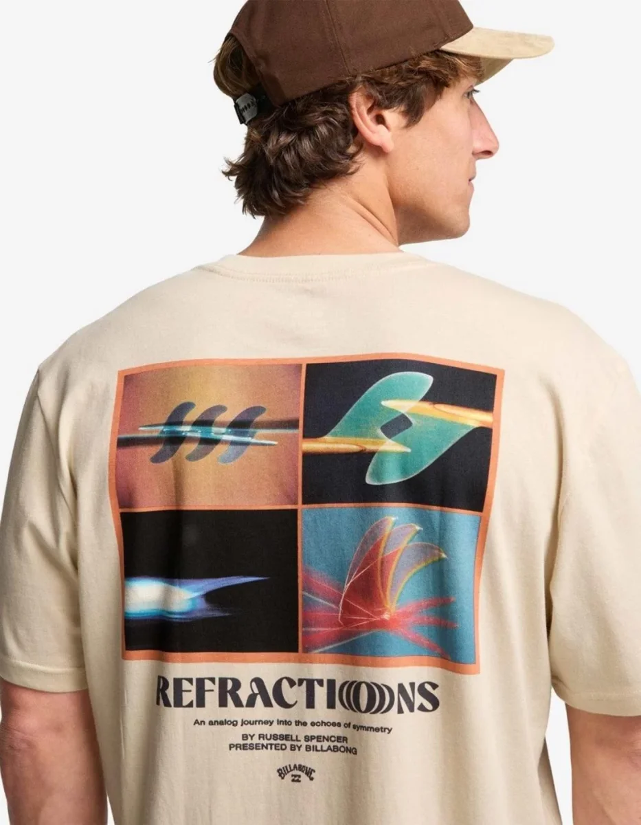 Camiseta billabong REFRACTIONS - Oyster Gray - Imagen 4