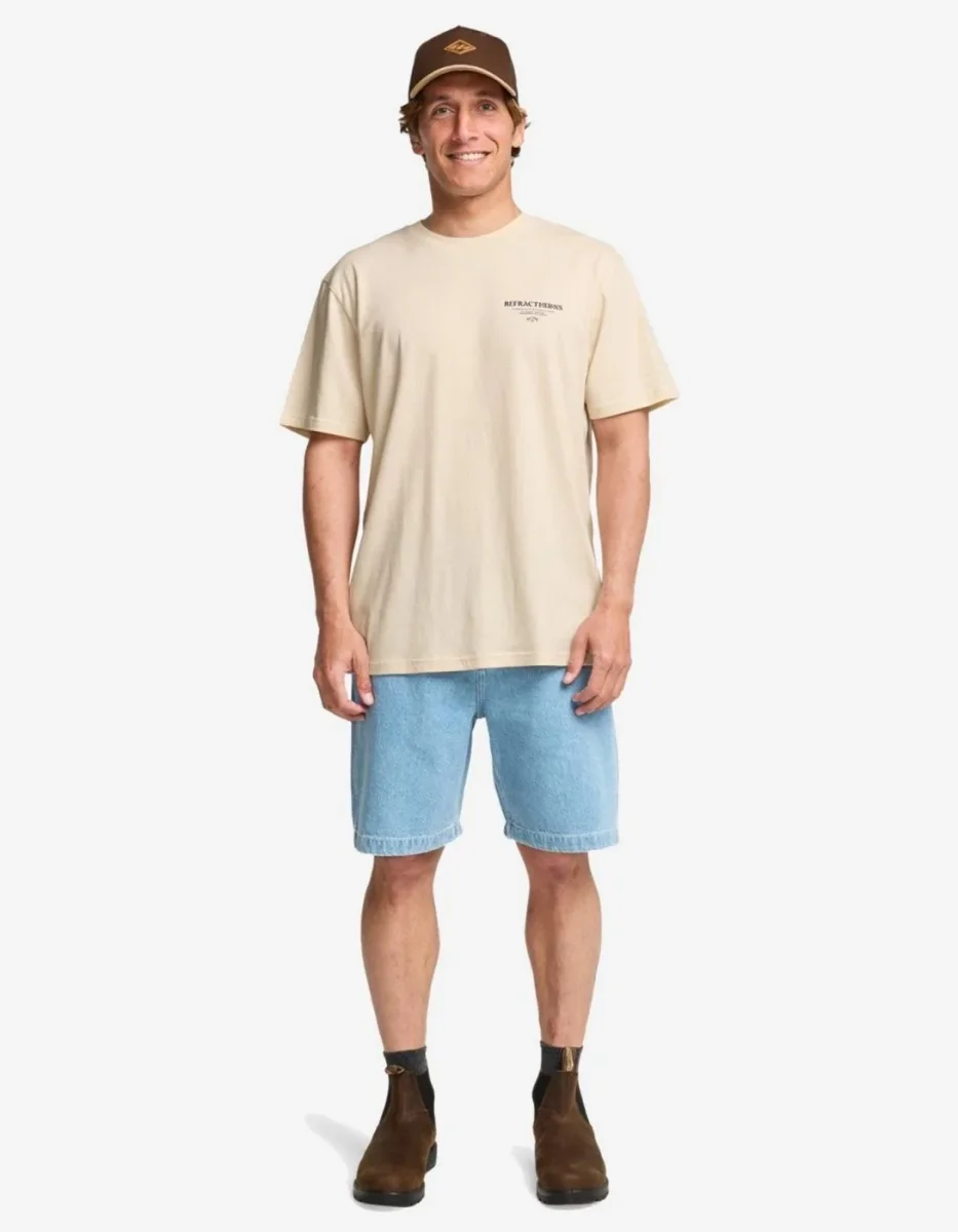 Camiseta billabong REFRACTIONS - Oyster Gray - Imagen 5