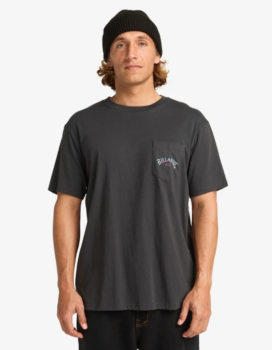 Camiseta BILLABONG STACKED ARCH PKT - Washed Black