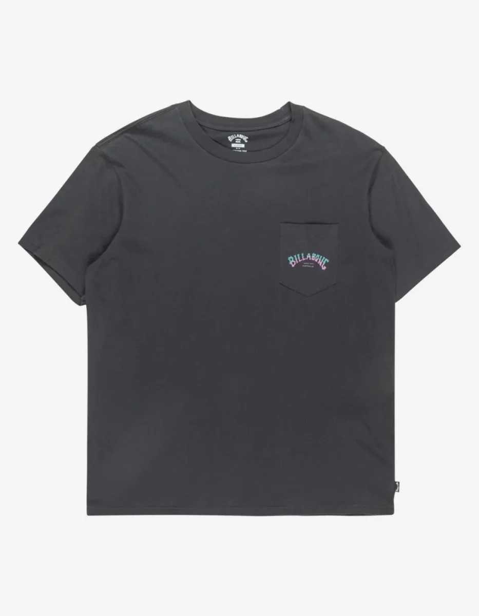 Camiseta BILLABONG STACKED ARCH PKT - Washed Black - Imagen 5