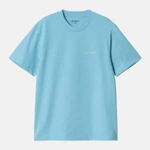 Camiseta CAMISETA WIP W' SCRIPT EMBROIDERY - Bluebird/FleurD
