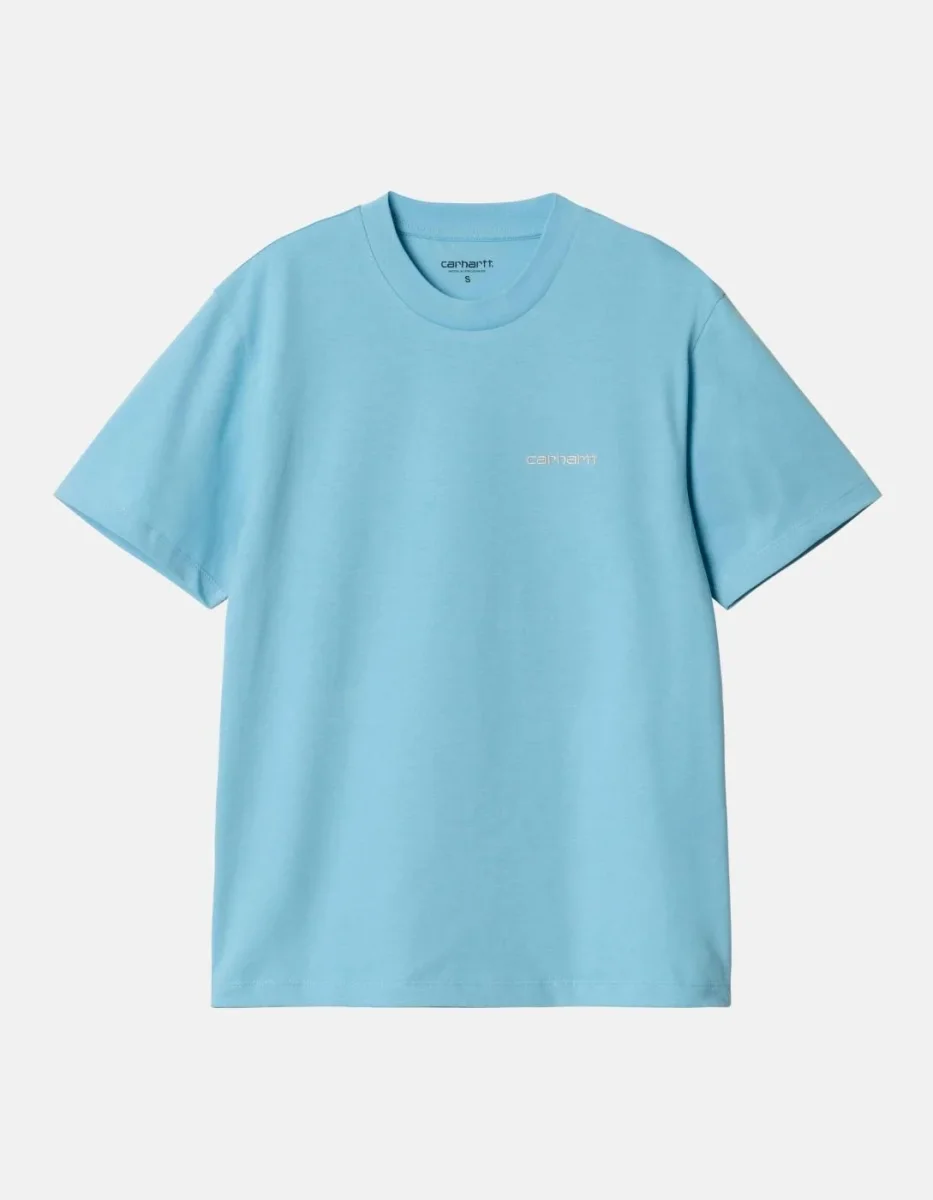 Camiseta CAMISETA WIP W' SCRIPT EMBROIDERY - Bluebird/FleurD