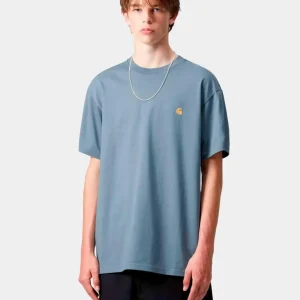 Camiseta CARHARTT WIP CHASE - Angelite / Gold