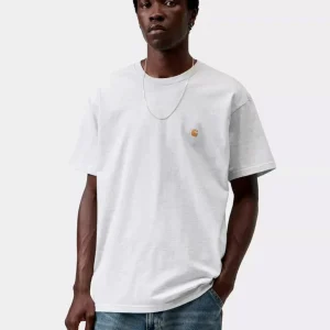 Camiseta CARHARTT WIP CHASE - Ash Heather / Gold