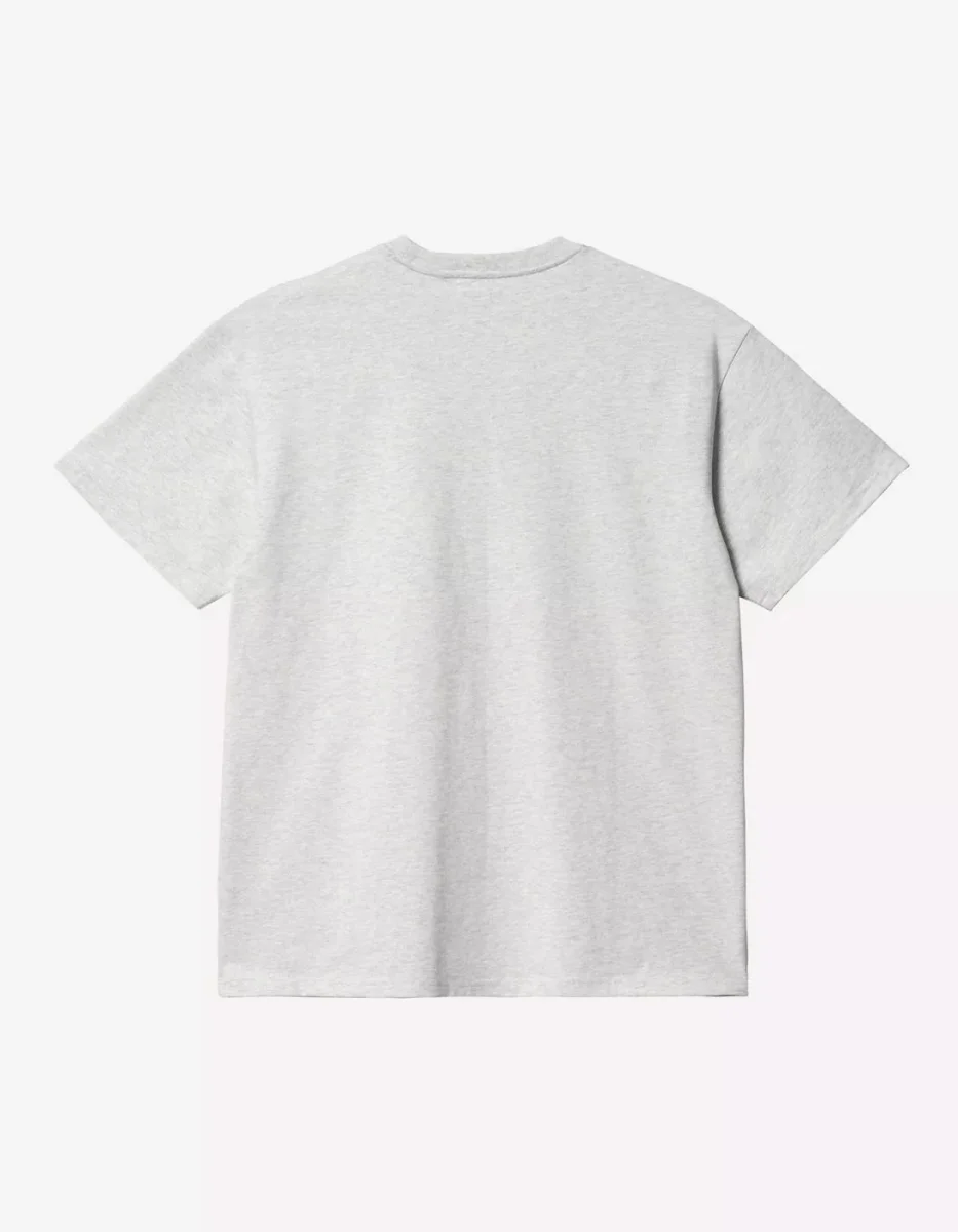 Camiseta CARHARTT WIP CHASE - Ash Heather / Gold - Imagen 6