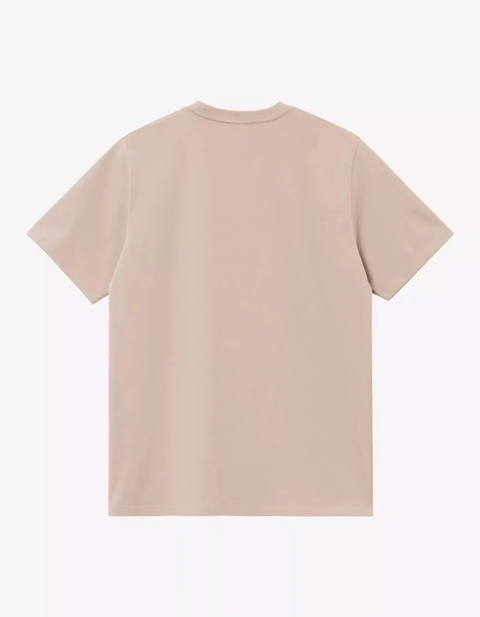 Camiseta CARHARTT WIP CHASE - Fleur De Sel / Gold - Imagen 6
