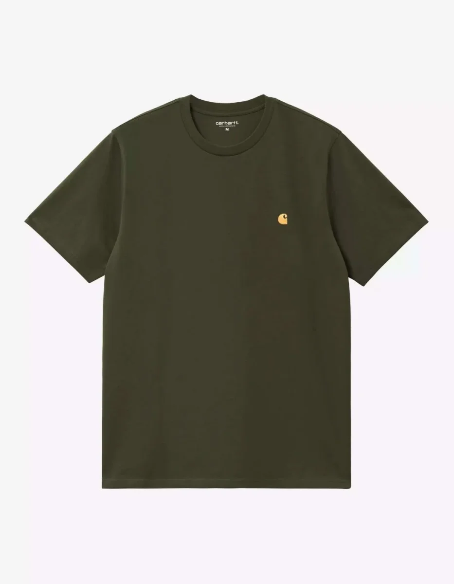 Camiseta CARHARTT WIP CHASE - Olive / Gold - Imagen 5
