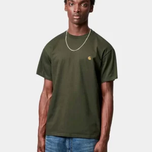 Camiseta CARHARTT WIP CHASE - Olive / Gold