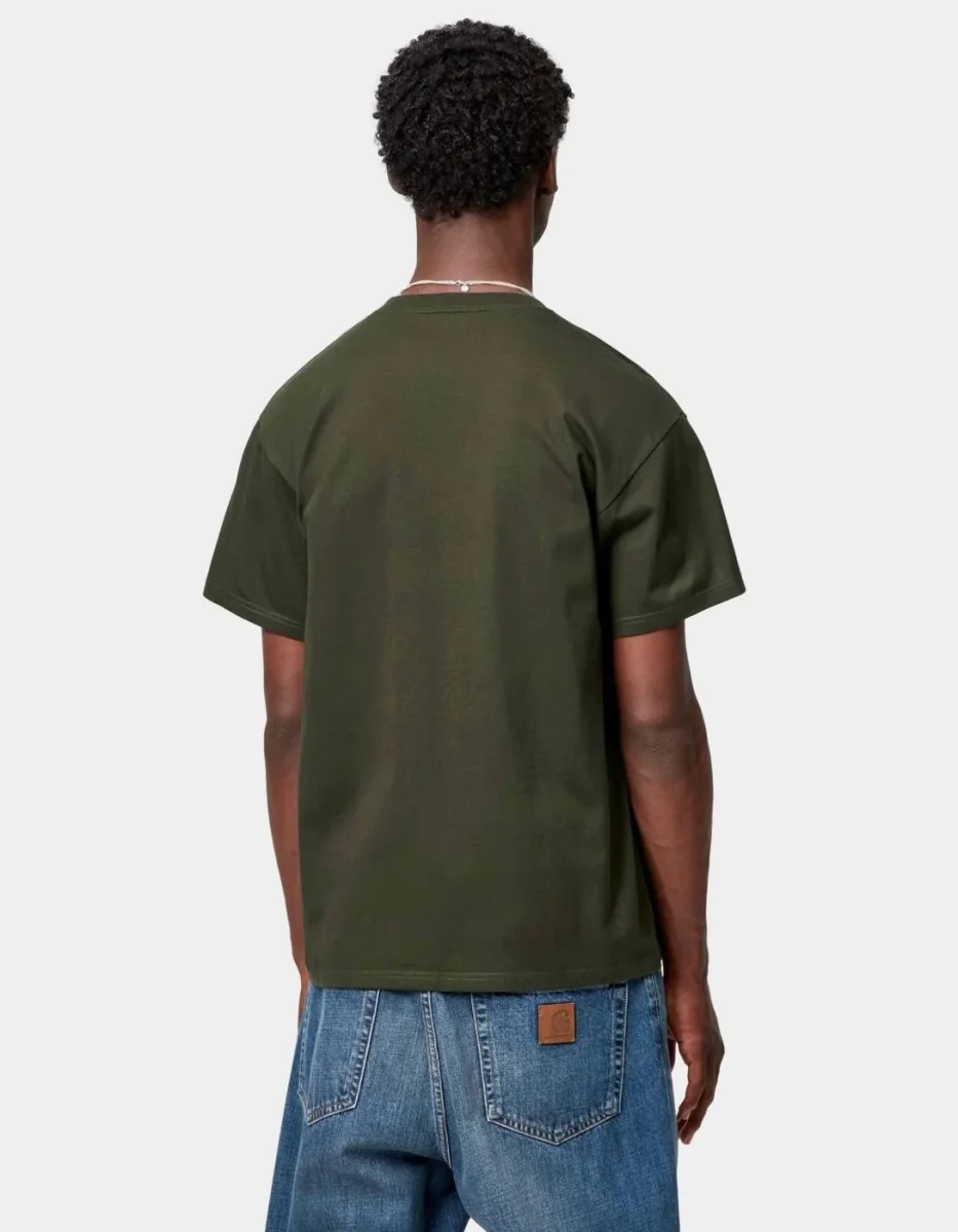 Camiseta CARHARTT WIP CHASE - Olive / Gold - Imagen 3