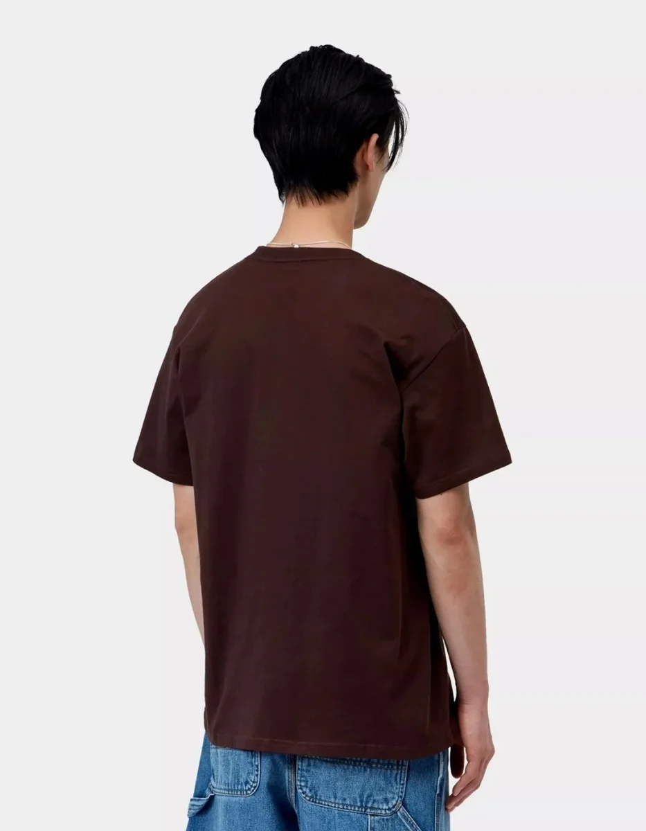 Camiseta CARHARTT WIP CHASE - Palisander / Gold - Imagen 3