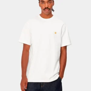 Camiseta CARHARTT WIP CHASE- White / Gold
