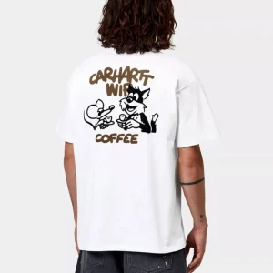 Camiseta CARHARTT WIP COFFEE BREAK - White