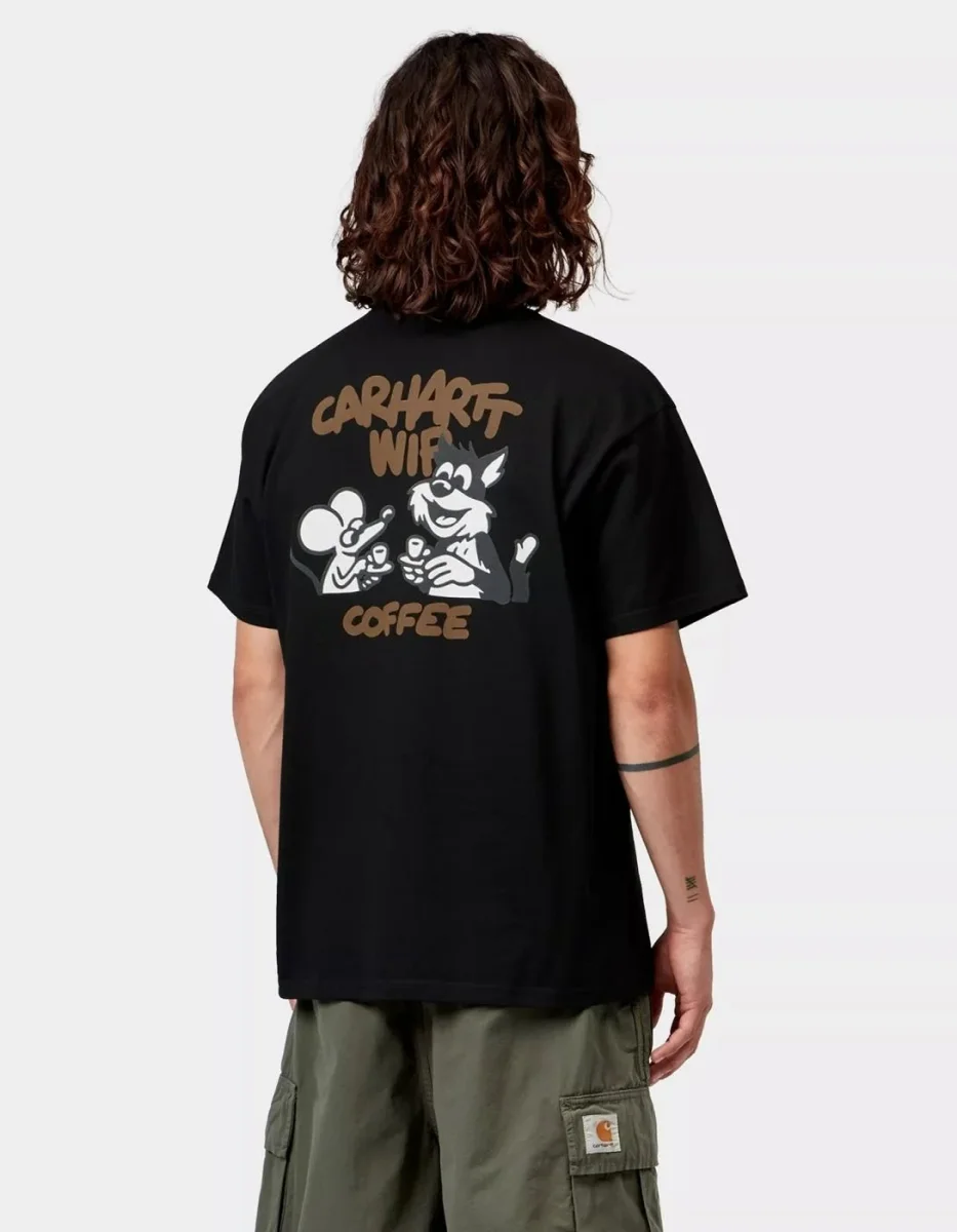 Camiseta CARHARTT WIP COFFEE BREAK - Black - Imagen 2