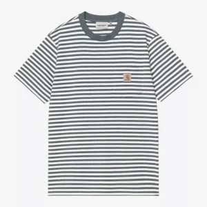 Camiseta CARHARTT WIP EZRA POCKET - Cozy Blue / Wax