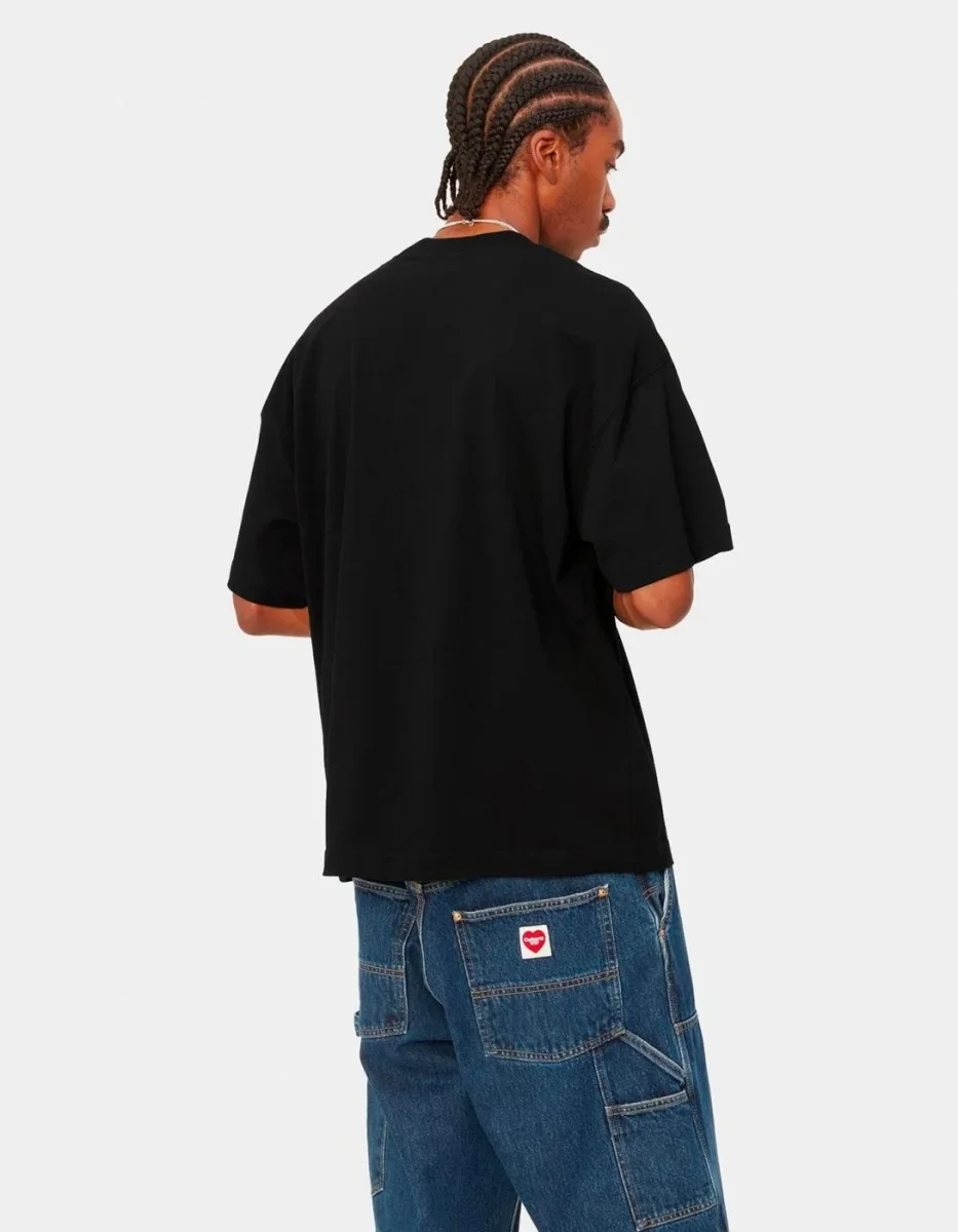 Camiseta CARHARTT WIP LINK SCRIPT - Black / White - Imagen 3