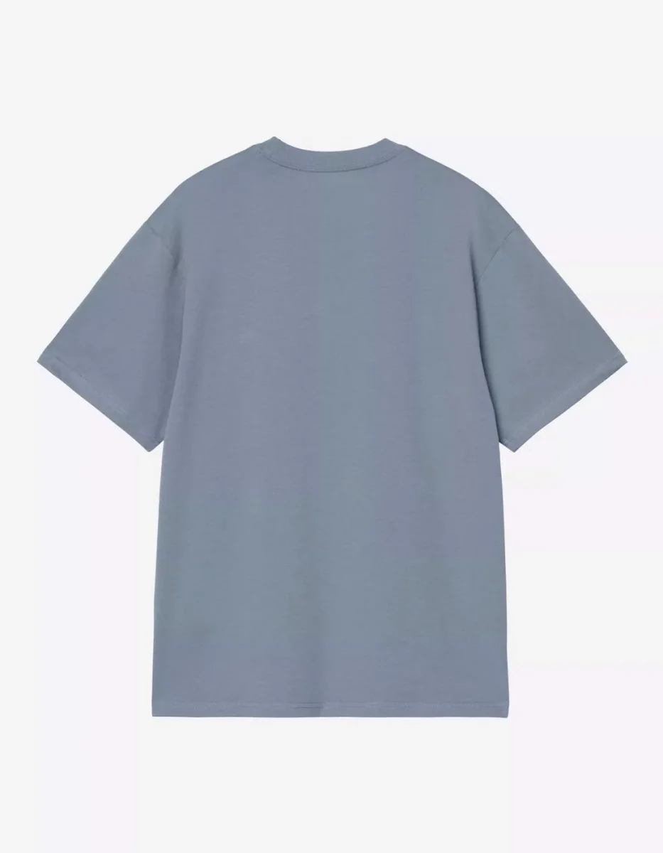 Camiseta CARHARTT WIP MADISON - Velvet Blue / White - Imagen 3