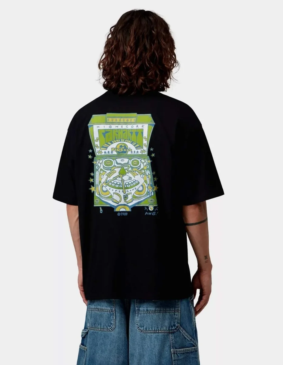 Camiseta CARHARTT WIP PINBALL - Black - Imagen 2