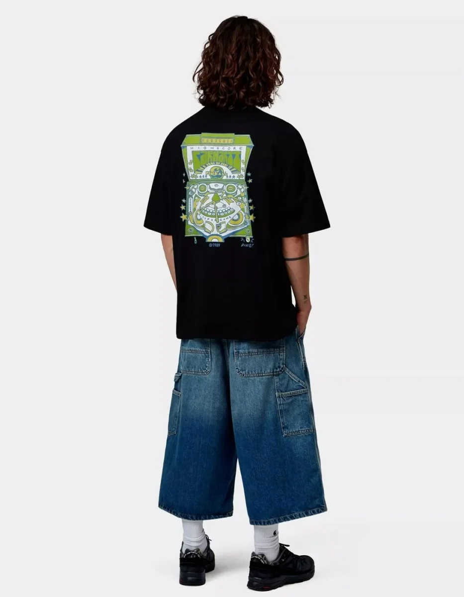 Camiseta CARHARTT WIP PINBALL - Black - Imagen 4