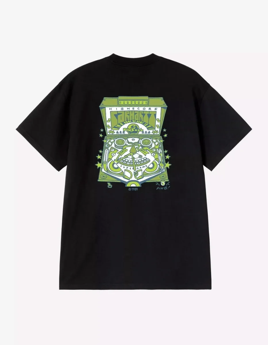 Camiseta CARHARTT WIP PINBALL - Black - Imagen 6