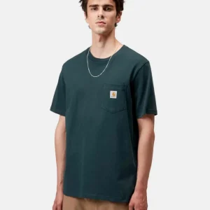 Camiseta CARHARTT WIP POCKET - Deep Lagoon