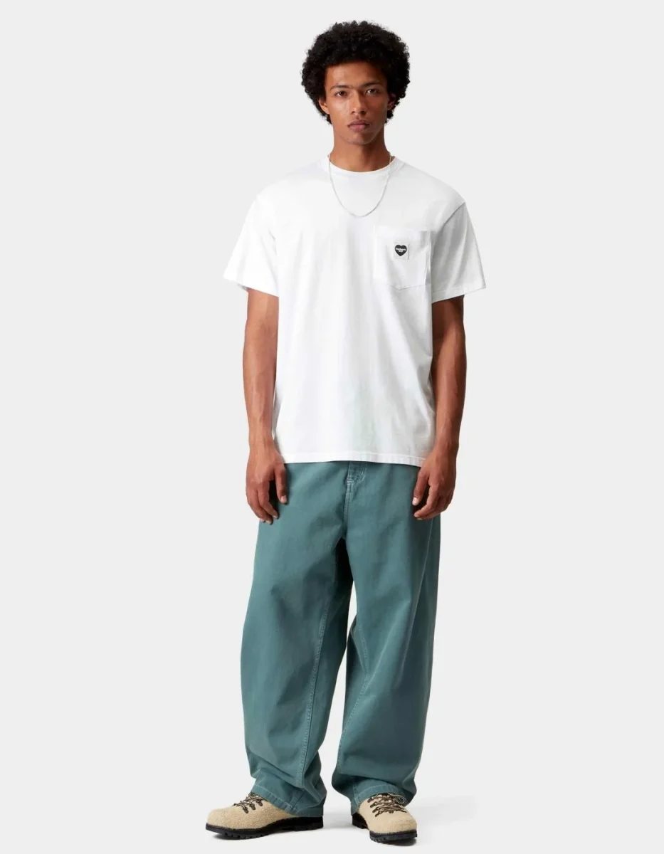 Camiseta CARHARTT WIP POCKET HEART - White / Black - Imagen 4