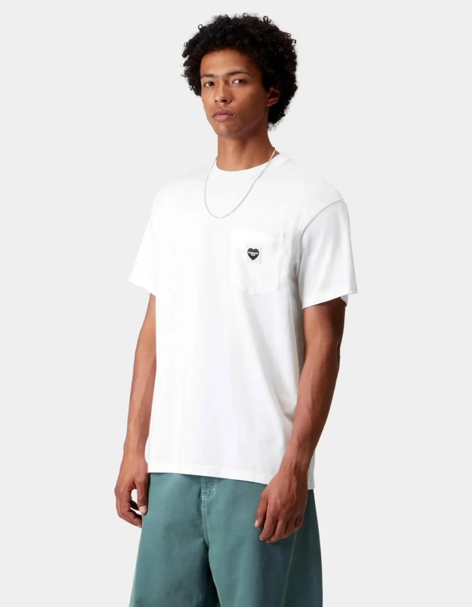 Camiseta CARHARTT WIP POCKET HEART - White / Black - Imagen 5