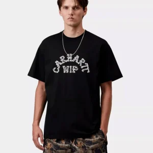 Camiseta CARHARTT WIP RIBBON SCRIPT - Black